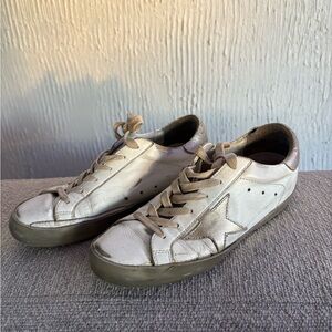Golden Goose in Cream/Gold.